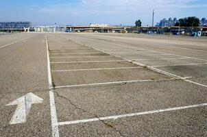 Empty parking lot photo
