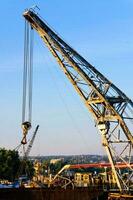 Ship crane working photo