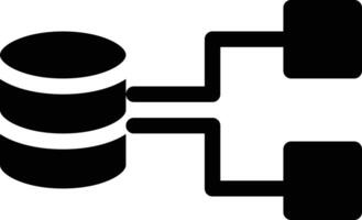 ilustración vectorial de base de datos en un fondo. símbolos de calidad premium. iconos vectoriales para concepto y diseño gráfico. vector