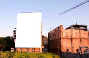 Big blank billboard photo