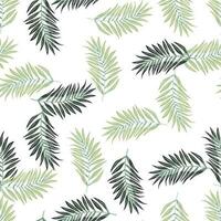 Abstract exotic plant seamless pattern. Tropical palm leaves pattern. Fern leaf wallpaper. Botanical texture. Floral background. vector