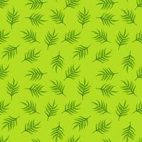 Fern leaf wallpaper. Abstract exotic plant seamless pattern. Tropical palm leaves pattern. Botanical texture. vector