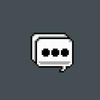 dot text speech bubbles in pixel art style vector