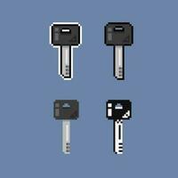 pixelated key with different style vector