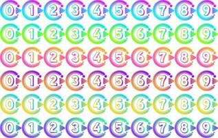 Gradient Abstract Form Bullet Point vector