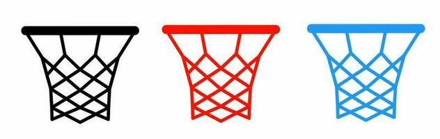 baloncesto aro icono ilustración conjunto para negocio. valores vector. vector
