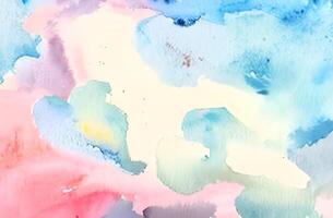 Surface with creative watercolor paint photo