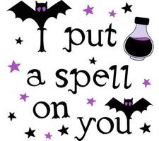 set of halloween party sign vector