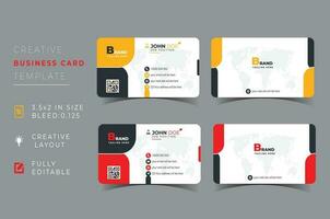 Corporate professional Business card template Design. vector