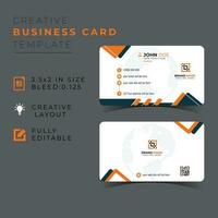 Professional business card template. vector