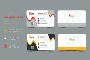 Corporate professional Business card template Design. vector