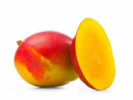 Fresh mango on white background photo