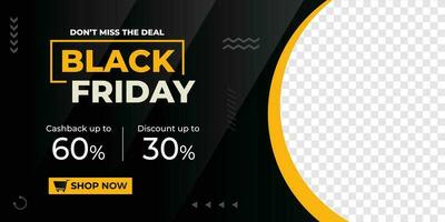 Black friday sale luxury banner. Black Friday Graphic design for the decoration of gift certificates, banners and flyer vector