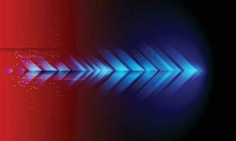 Colorful Abstract Motion Arrows on Gradient Background for Design vector