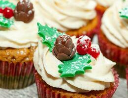 Gingerbread cupcake for christmas photo