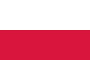 The National flag of Poland, Flag of Poland, Republic of Poland flag vector icon