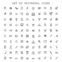 Set of universal icons. Suitable for business, education, web, technology, etc vector