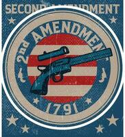 2nd Amendment T-Shirt Design vector