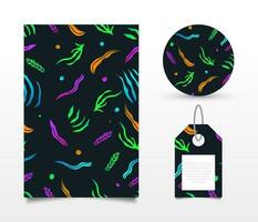 vistoso sin costura floral modelo con degradado estilo. adecuado para fondo de pantalla, envase papel, fondo, tela, bandera, póster, vestir, etiqueta, y tarjeta diseño vector