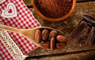 Ingredients for artisan chocolate photo