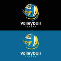 vóleibol logo, deporte sencillo diseño, mundo Deportes torneo vector, ilustración símbolo icono vector