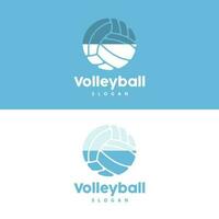 vóleibol logo, deporte sencillo diseño, mundo Deportes torneo vector, ilustración símbolo icono vector