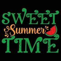 Sweet summer time t-shirt design vector