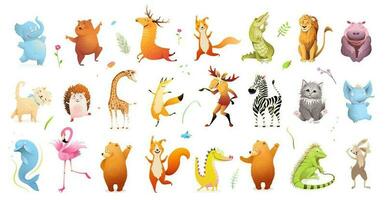 Wildlife for Kids Baby Animals Clipart Collection vector