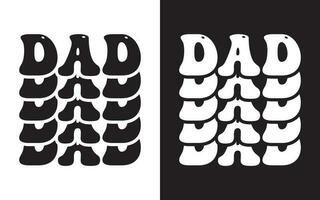 papá tipografía diseño, contento padres día tipográfico vector. vector