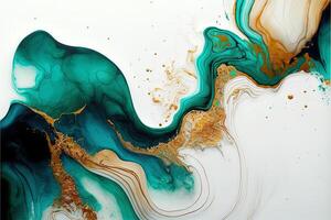 Marble ink abstract art from exquisite original painting for abstract background, colorful. Painting was painted on high quality paper texture to create smooth background photo