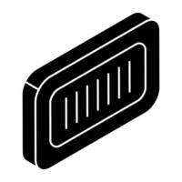 An icon design of barcode Web vector