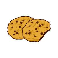 Cookie icon in flat style. cookie vector illustration on white isolated background.