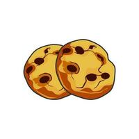 Cookie icon in flat style. cookie vector illustration on white isolated background.