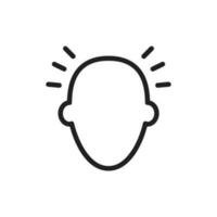 Headache icon vector design illustration