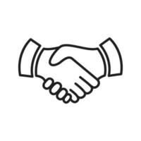 handshake icon vector design illustration