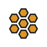 Honeycombs icon vector design illustration