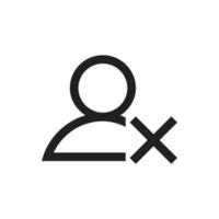 Delete user icon vector design illustration