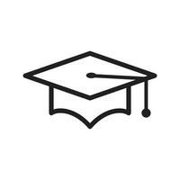 cap, graduation icon vector design illustration