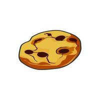 Cookie icon in flat style. cookie vector illustration on white isolated background.