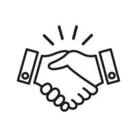 handshake icon vector design illustration