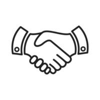 handshake icon vector design illustration