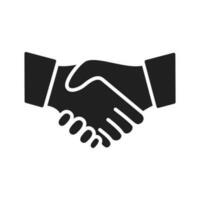 handshake icon vector design illustration