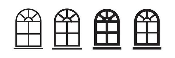 ventanas icono vector diseño ilustración
