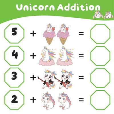 Mathematic counting worksheet. Math activity, count and write the missing numbers. Educational printable math worksheet for children. Vector File.