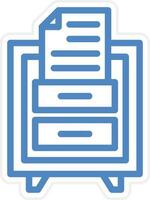 File Drawer Vector Icon Style