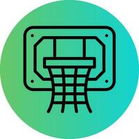 Basketball Hoop Vector Icon Design