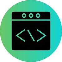 Web Programming Vector Icon Design