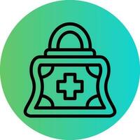 First Aid Kit Vector Icon Design