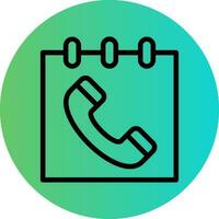 Schedule Call Vector Icon Design