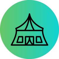 Army Tent Vector Icon Design